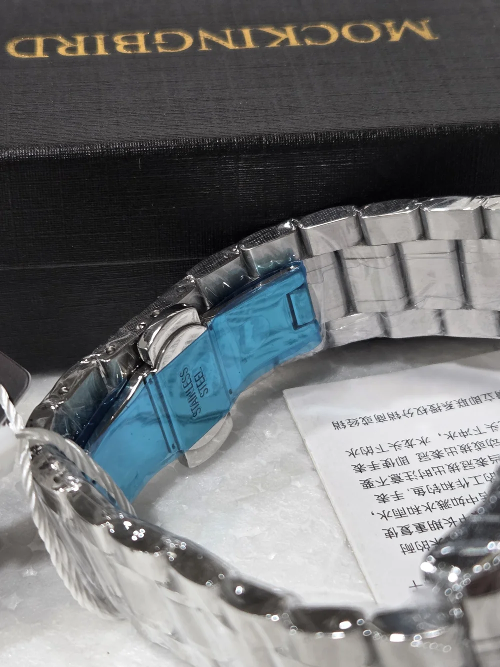 FULLY AUTOMATIC LOUE JUELEN Skeleton Dial Silver Watch